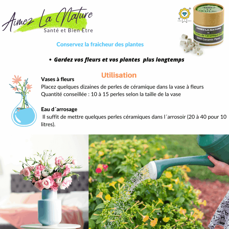Perles de Céramique EM® Pack 100 - Aimez la Nature - Aimez La Nature Perles de Céramique EM® Pack 100 - Aimez la Nature
