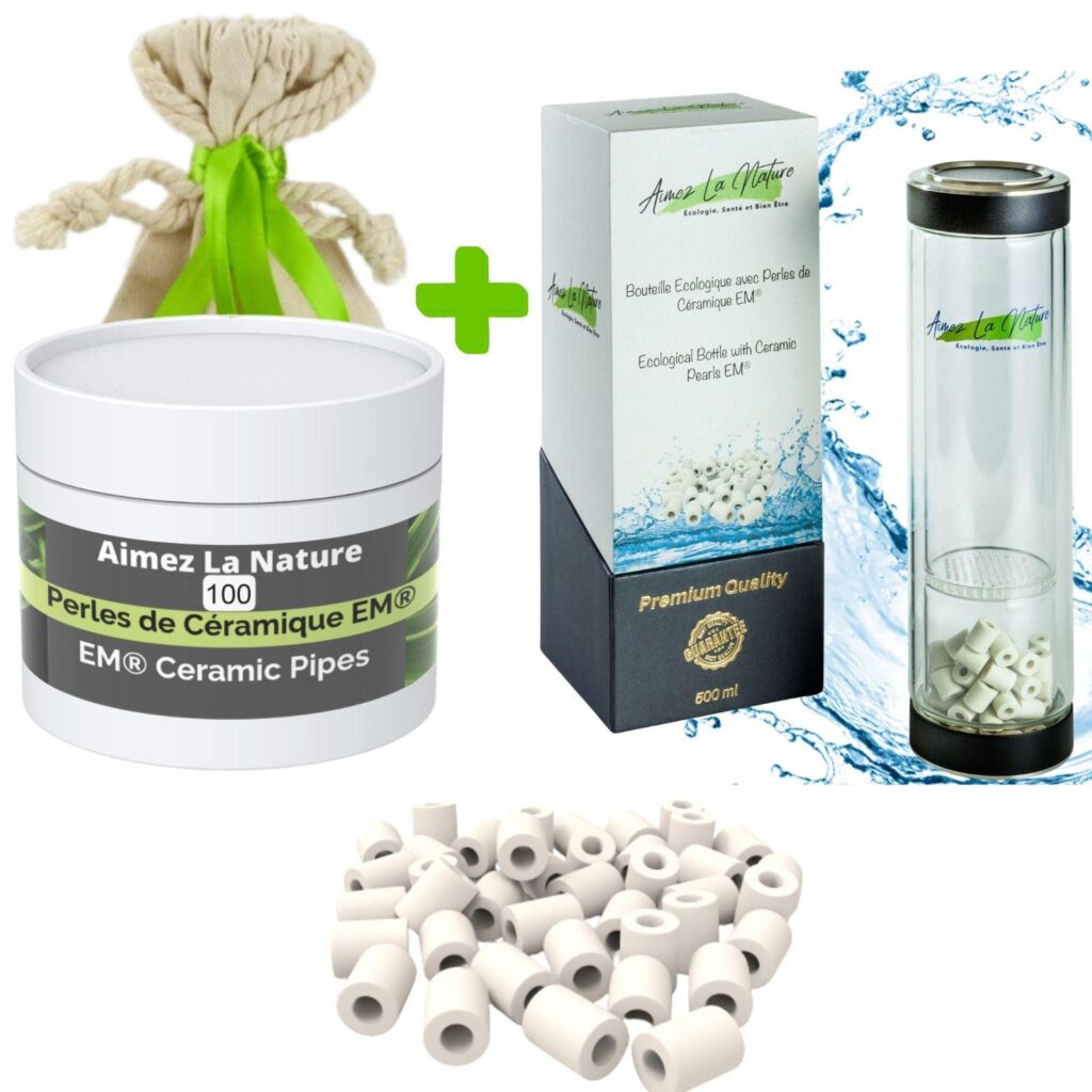 Acceuil 6 Offre Pack 100 Perles de Céramique et Gourde Ecologique Filtrante avec Perles de Céramique EM®- Aimez la Nature - Aimez La Nature Offre Pack 100 Perles de Céramique et Gourde Ecologique Filtrante avec Perles de Céramique EM®- Aimez la Nature